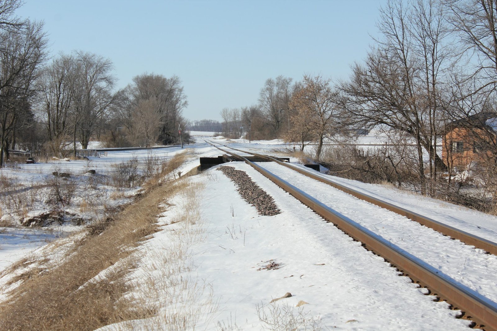 Looking south